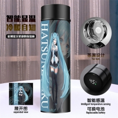 初音未来 智能感温 黑色保温杯 （带电）