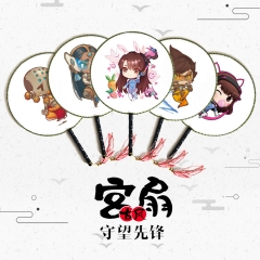 7款动漫圆扇宫扇守望先锋古风团扇漫展热卖