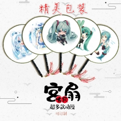 14款动漫圆扇宫扇 初音未来周边 MIKU 古风团扇