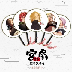 15款动漫圆扇宫扇东京复仇者古风团扇漫展