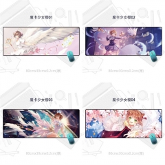 80*30CM 6 Styles Card Captor Sakura Cartoon Cosplay Desk Mat Rubber Lockrand Anime Mouse Pad