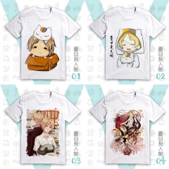 9 Styles Natsume Yuujinchou Cartoon Pattern Anime T Shirts