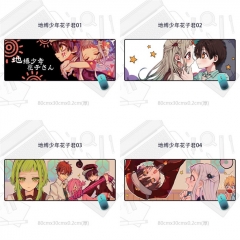80*30CM 11 Styles Toilet-Bound Hanako-kun Cartoon Cosplay Desk Mat Rubber Lockrand Anime Mouse Pad