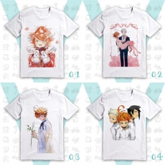 7 Styles The Promised Neverland Cartoon Pattern Anime T Shirts