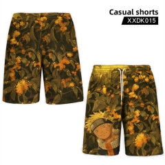 Naruto Cosplay Color Printing Anime Pants Shorts