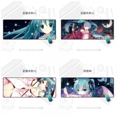 80*30CM 5 Styles Hatsune Miku Cartoon Cosplay Desk Mat Rubber Lockrand Anime Mouse Pad