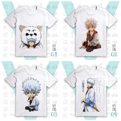 4 Styles Gintama Cartoon Pattern Anime T Shirts