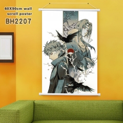 60*90CM 4 Styles Naruto Cartoon Plastic Pole Wall Scrolls Waterproof Anime Wallscrolls