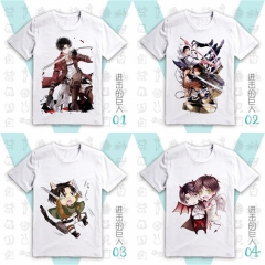 7 Styles Attack on Titan/Shingeki No Kyojin Cartoon Pattern Anime T Shirts