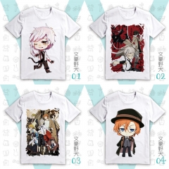 15 Styles Bungo Stray Dogs Cartoon Pattern Anime T Shirts