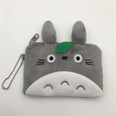 13cm totoro宫崎骏龙猫毛绒玩具公仔零钱包卡包收纳袋子