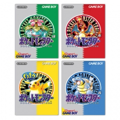 （帆布材质）wish速卖通精灵宝可梦游戏海报 皮卡丘喷火龙儿童复古风帆布画