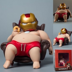 11CM Marvel Iron Man Anime PVC Figure Collection Toy With Light