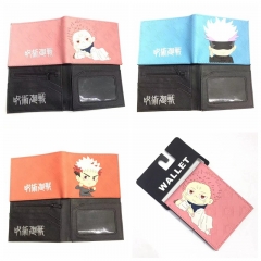 3 Styles Jujutsu Kaisen Cartoon PVC Purse Folding Anime Short Wallet