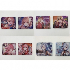 26 Styles Genshin Impact Purse Anime Short Wallet