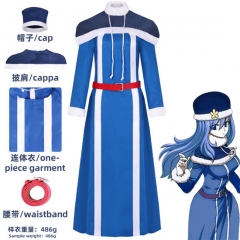 Fairy Tail Juvia Lockser Cosplay  Cartoon Colorful Anime Costume Set