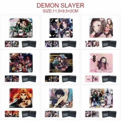 15 Styles Demon Slayer: Kimetsu no Yaiba Cartoon Color Printing Coin Purse Anime Short Wallet