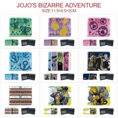 9 Styles JoJo's Bizarre Adventure Cartoon Color Printing Coin Purse Anime Short Wallet