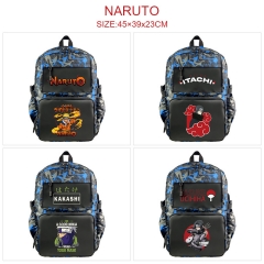 5 Styles Naruto Cartoon Pattern Anime Backpack Bag With USB Charging Cable