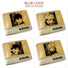 7 Styles Blue Lock Color Printing Coin Purse Anime Short Wallet