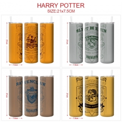 哈利波特  动漫印花保温杯吸管杯
