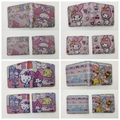 18 Styles Sanrio Kuromi Cinnamoroll Coin Purse Anime Short Wallet