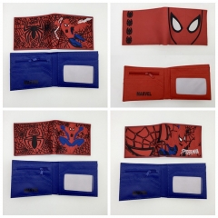 4 Styles Marvel Spider Man Coin Purse PVC Anime Short Wallet