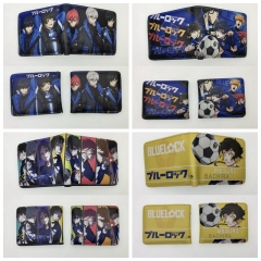 9 Styles Blue Lock Coin Purse Anime Short Wallet