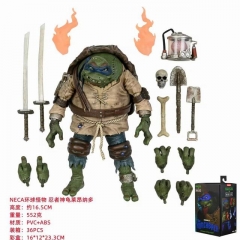 NECA 环球怪物 忍者神龟 莱昂纳多可动盒装手办高约16.5cm 一箱36个8