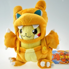 20CM Pokemon Pikachu Cos Charizard Cartoon Collectible Doll Anime Plush Toy
