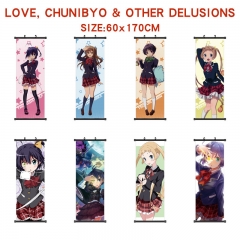 8 Styles 60*170CM Chuunibyou Demo Koi Ga Shitai! Wall Scroll Cartoon Pattern Decoration Anime Wallscroll