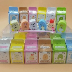 36个一盒 可爱橡皮擦团子大家族卡通胶擦学生文具奖积分小礼物小礼品
