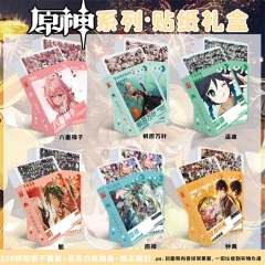 原神贴纸小礼盒 含120张不重复贴画 动漫周边防水装饰手账贴