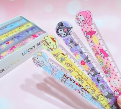 Sanrio Kuromi Cinnamoroll Cartoon Pattern Anime Ruler