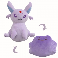 26*18*32CM Pokemon Espeon Double Sided Flip Reversible Anime Plush Pillow Toy