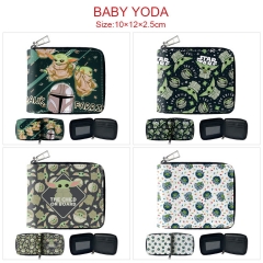 5 Styles Star Wars Yoda Cartoon Zipper Purse Anime Short Wallet