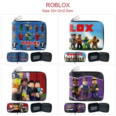 7 Styles Roblox Cartoon Zipper Purse Anime Short Wallet