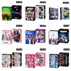 热卖明星 时代少年团 Treasure nct twice lomo卡祝福小卡片