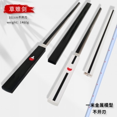 2 Styles 100CM Naruto Metal Katana Anime Steel Sword Weapon