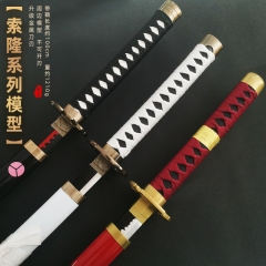 （钢刀）海贼王武器模型索隆秋水三刀流 天羽羽斩阎魔金属合金道具COS未开