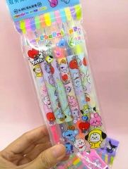 6个一盒 三丽鸥欧库洛米BTS双头荧光笔六色6色手账笔学生文具礼品奖品