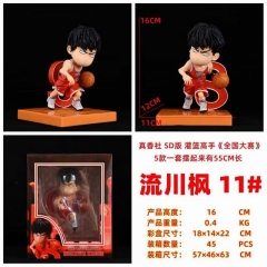 16CM SD Slam Dunk Rukawa Kaede Cartoon PVC Anime Figure Toy