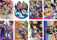 2 Styles 8PCS/SET 42*29CM JoJo's Bizarre Adventure Cartoon Anime Paper Poster