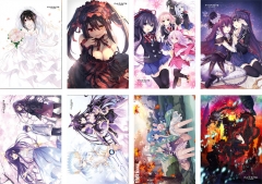 2 Styles 8PCS/SET 42*29CM Date A Live Cartoon Anime Paper Poster