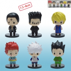 6PCS/SET 7.5-8CM Hunter x Hunter Q Ver Anime PVC Figure