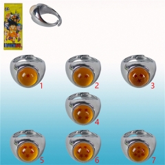 7 Styles Dragon Ball Z Acrylic Cartoon Anime Ring