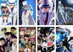 8pcs/set 42*29CM Detective Conan Cartoon Anime PaperPoster