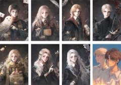 8PCS/SET 42*29CM Harry Potter Cartoon Anime Paper Poster