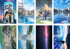 8PCS/SET 42*29CM Suzume Cartoon Anime Paper Poster