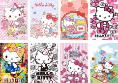 8PCS/SET 42*29CM Hello Kitty Cartoon Anime Paper Poster